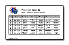 Plan Klasa 2C