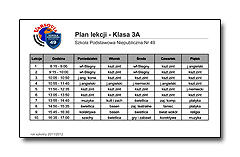 Plan Klasa 3A