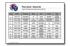 Plan Klasa 6A